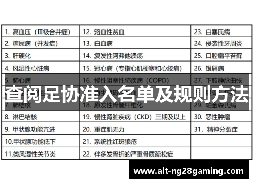 查阅足协准入名单及规则方法