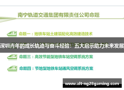 深圳青年的成长轨迹与奋斗经验：五大启示助力未来发展